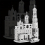 DIY Metal Assembled Toy Castle Model 3D Three dimensional Game Puzzle Tower Model 3