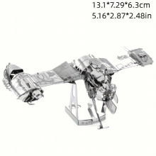 DIY Metal Assembled Toy Flying Boat Model 3D Three dimensional Game Puzzle Aircraft Toy Hand Model