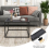 Costway Tempered Glass Top Coffee Table Home Square Tea Table Accent Sofa Side Table 5