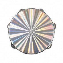8 Inch Laser Colorful Double Row Hand Drum Stainless Steel Percussion Instrument for Drummers and Musicians
