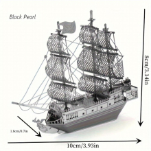 3D Stereo Metal Jigsee Pearl Pirates Of The Caribbean Metal Jigsee Model