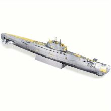 Piececool 3D Metal Puzzles for Adults Military Submarine Metal Model Building Kits for Stress Relax Great Christmas Birthday