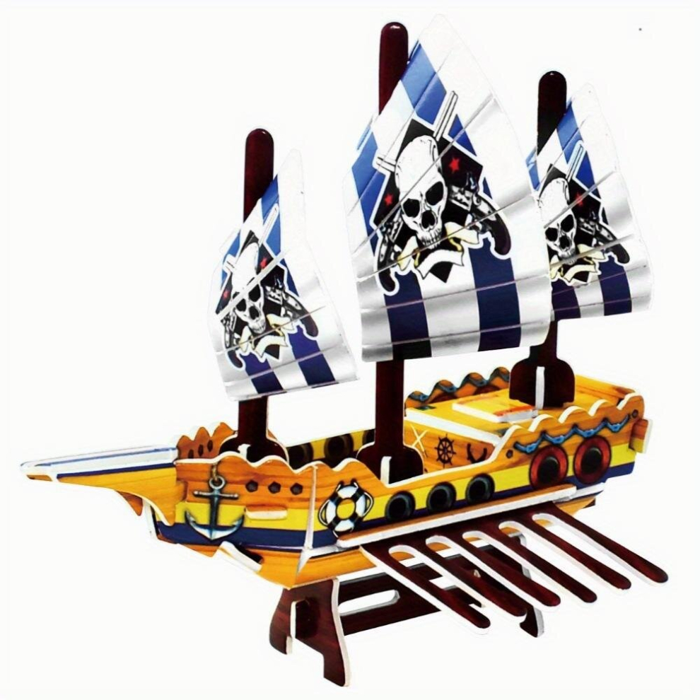 three dimensional of the pirate educational 3d Puzzle DIY pirate jigsaw puzzle-image-OPC-PD5CD5S-NEW
