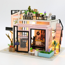 Diy Three dimensional Jigsaw Puzzle Model Building Kit Assembled House Dollhouse Home Kit Creative Room Bedroom Decorations With Furniture Toy Gift