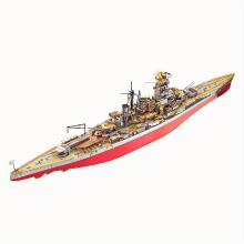 Piececool 3D Puzzles for Adults Metal Battleship Model Kits Warship 3D Metal Models Building Kits for Adults Teens DIY Craft Toys Great Birthday 350 P