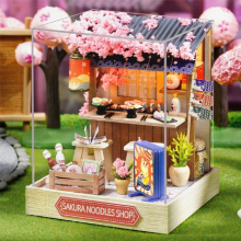 DIY Mini Coffee House Model Kit Assemble Your Own Home with Furniture & Decorations