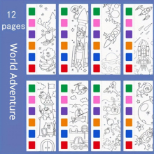 Watercolor Coloring Book Student Coloring And Drawing Book Drawing And Coloring Paper Paintbrush Stocking Stuffers Party Prizes Halloween Thanksgiving