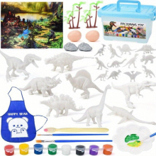 DIY Painted Dinosaur Blank Model Painting Coloring Game Mat Graffiti Dinosaur Egg Set