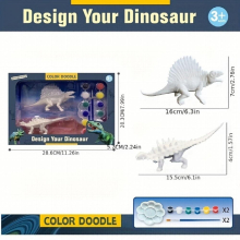 Painting Kits Paint Your Own Figurines With Dinosaur Coloring Mold Arts & Crafts Set Plaster Painting Craft Kit Creative Toys Plaster Mould DIY Painti