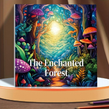 Upgraded 22pcs Thickened Paper 1 Book The Enchanted Forest Coloring Book Thanksgiving Year Christmas Holiday Party Gift