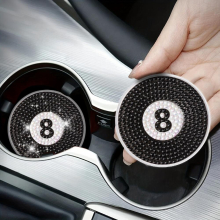 2pcs 88 And Coaster DIY Diamond Painting Car Coaster Car Interior Accessories Supplies Suitable For Cars Hand Birthday
