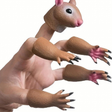 1set Animal Finger Puppets Toys Panda Squirrel Cat Shiba Inu Pug Role Telling Animal Puppets