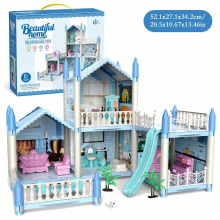 4 7 8 9 11 14 Rooms Doll House Girl Villa Princess Castle Set Childrens Home Simulation Assembly Toy Birthday Gift Halloween Thanksgiving Christmas G