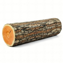 3D Digital Printing Wooden Pillow Round Pillow Wooden Trunk Interesting Pillow Natural Wooden Cushion Pillow Is Suitable For Camping Families Forest D