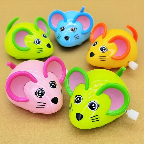 Clockwork Toy Animal String Will Run Cartoon On Chain Plastic Little Mouse Educational Gift Novelty