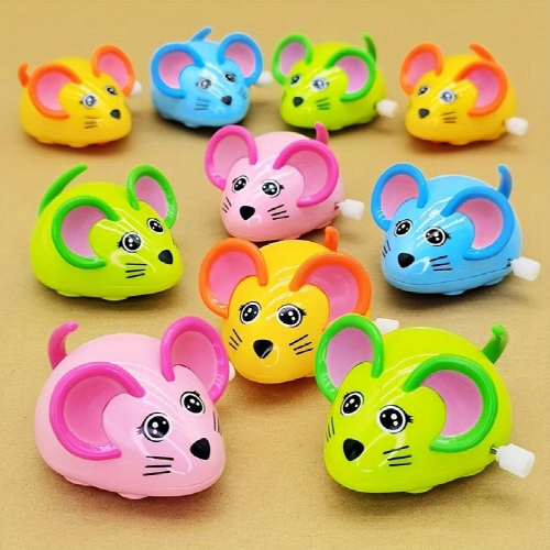 Clockwork Toy Animal String Will Run Cartoon On Chain Plastic Little Mouse Educational Gift Novelty 2