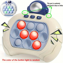 Handheld Game For Kids Pop Fidget Game Toys Quick Push Game Bubble Stress Pop Light Up Game Mini Games Sensory Toys For Children Birthday For Boys Gir