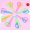 6pcs Art Scissors Plastic Scissors Spring Safety Scissors Paper cut Sticker Random 6