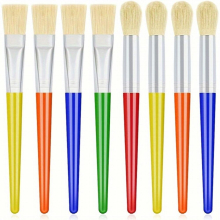8pcs Paint Brushes Large Round And Bulging Paint Brushes Round And Flat Preschool Paint Brushes For Washable Paint Acrylic Paint