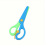 6pcs Art Scissors Plastic Scissors Spring Safety Scissors Paper cut Sticker Random 7