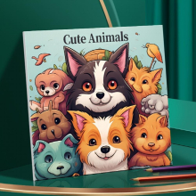 Upgraded 23pcs Thickened Paper 1 Book Of And Interesting Animal Coloring Book Thanksgiving Year Christmas Holiday Party Gift