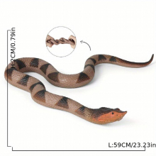 Funny and Scary Toy Snake Soft Rubber Snake Model for Wild Animal Ornament Props la ferme