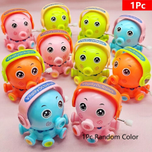 Clockwork Octopus Wind Up Toys Cartoon Bath Toy 360 Degrees Rotation Octopus Interesting Expressions Game Prizes Classroom Incentive Reward Party Favo