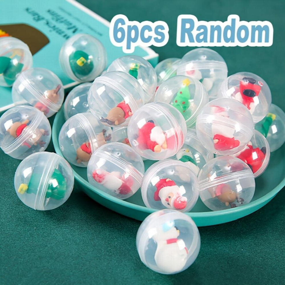 6 12pcs Christmas Random Twist Egg Toy Christmas Doll Interactive Twist Egg Toy Christmas Decoration Supplies Party Gift Bag Toys-image-OPC-PD5CSVC-NEW