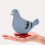 1pc Novelty Clockwork Toy Clockwork Pigeon Bouncing Simulation Animal Small Toy Creative Gift 2