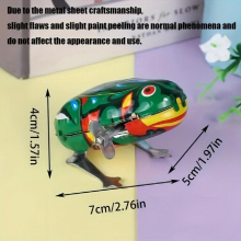 Wind up Toys Nostalgic Classic Creative Toys DIY 4 Styles Of Wind up Rooster Frog Mouse And Rabbit No Batteries Required Gift Toy Birthday Gift