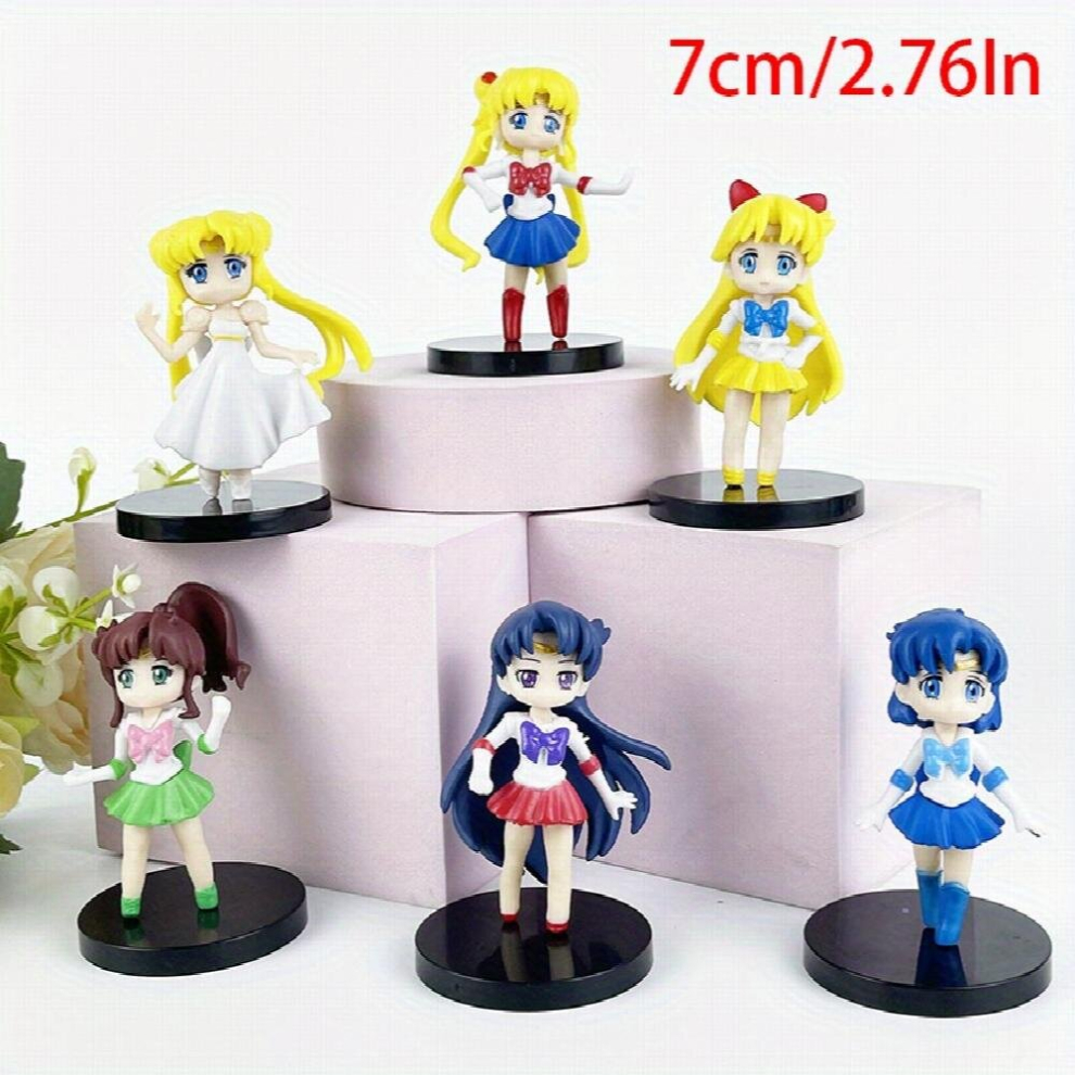 6 Pcs Set Version Anime Cartoon Character Figure Decoration