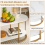 Costway Modern Faux Marble Coffee Table 2-Tier Rectangular Chic Cocktail Accent Table 6