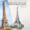 Paris Eiffel Tower Building Blocks Building Model Series Difficult Assembly Toy Gift 4