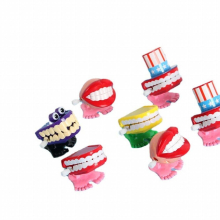 Funny Christmas Toys Small Dental Wind Up Plastic Jumping Classic Educational Clockwork Toys
