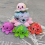 Flip Octopus Double sided Expression Parent child Set Funny Octopus Puppet Toy Keychain Ornament 2
