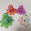 Flip Octopus Double sided Expression Parent child Set Funny Octopus Puppet Toy Keychain Ornament 3