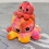 Flip Octopus Double sided Expression Parent child Set Funny Octopus Puppet Toy Keychain Ornament 9