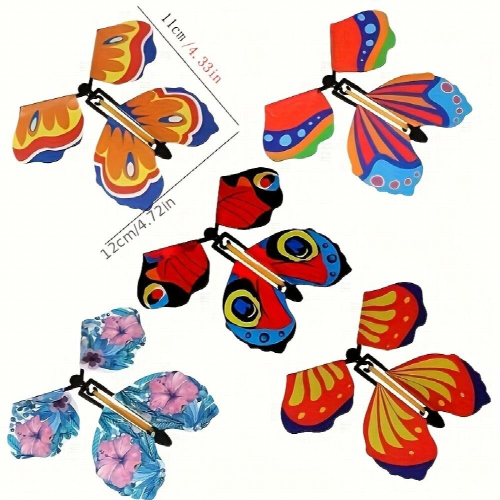 2pcs Creative Flying Butterfly Magic Tools Novelty Toys Holiday