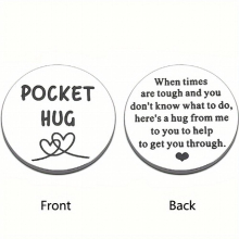1pc Get Well Soon For Women Men Pocket Hug Token Inspirational For Friends Stress Relief For Him Her Birthday For Daughter Son Graduation For Double S