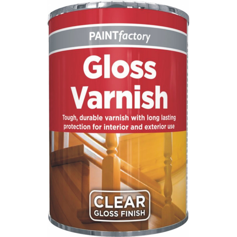 300ml Clear Gloss Varnish Paint Tin Smooth Finish Interior Exterior