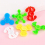 8pcs Decompression Fidget Spinner Toy Creative Finger Spinner Plastic Mini Toy Decompression Small Toy 9