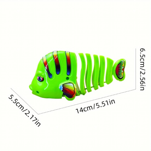 1 10pcs Wind Up Fish Clockwork Toys Eye catching Plastic Clockwork Toy For Bringing Endless Fun Random 2