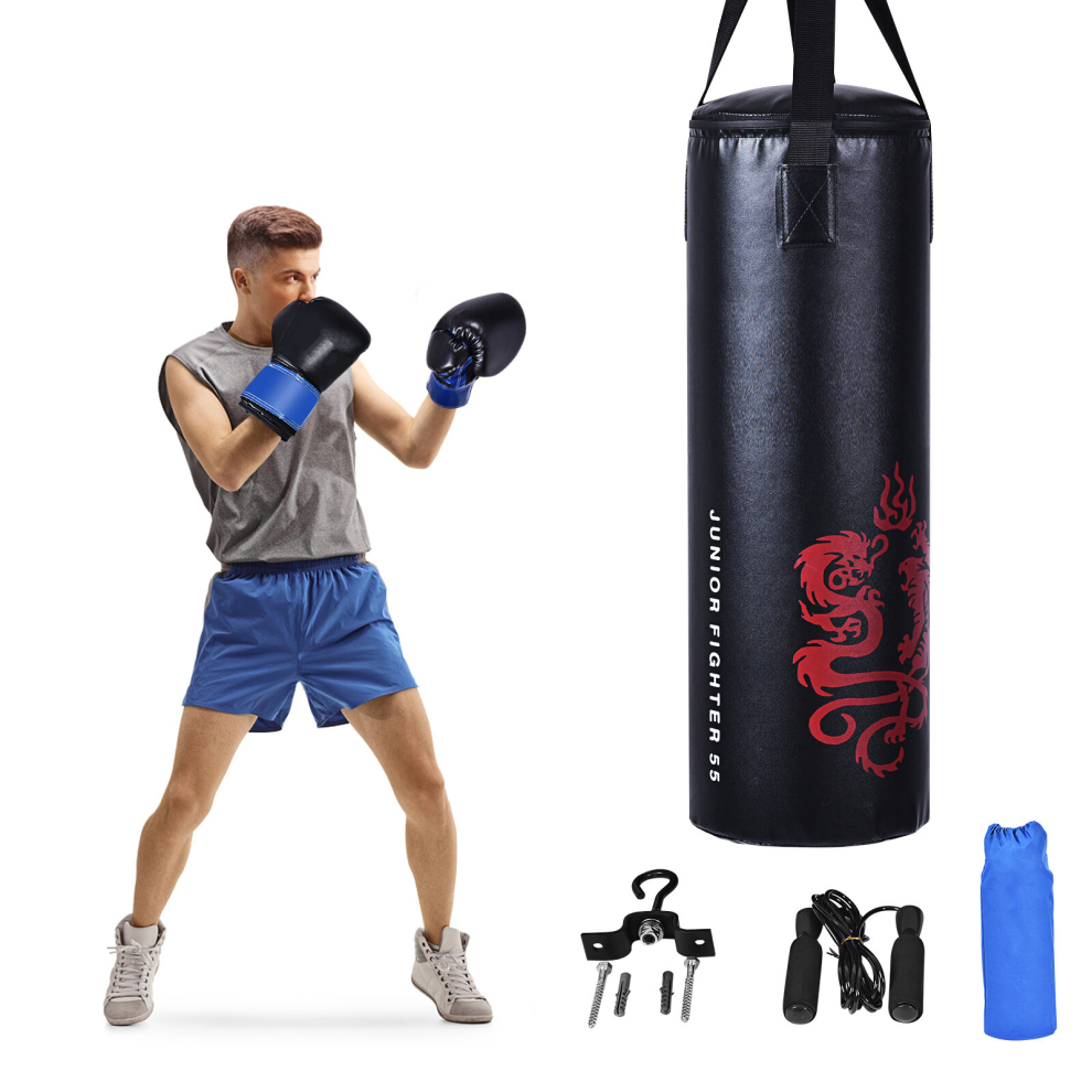 5 PCS Kids Punching Bag Set Boxing Hanging Punching Set w/ Boxing Gloves