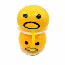 2pcs Stress Relief Toys Puking Ball Lazy Egg Vomiting Egg Yolk Vent Tricky Game Halloween Prank Stuff Gags Joke Toys