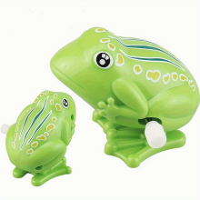 Bounce Clockwork Frog Jumping Frog Mini Toy Party Gathering Gift Wind Up Plastic Jumping Toy