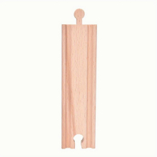 1 Pc Wooden Track Straight Railway Accessories Compatible Major Toy