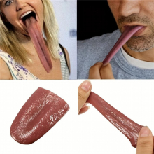 1pc Steel Needle Piercing Tongue Trick Toy Horror Scary Magic Props For Close up Stage Performance