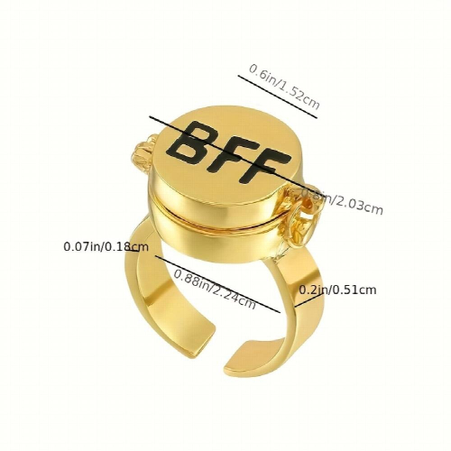 BFF Forever Gift Ring Friendship Opening Ring Gift For 2