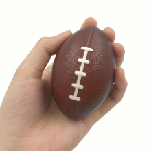 1pc PU Foam Ball Office Elastic Decompressing Grip Ball Coffee Football Release Decompressing Rehabilitation Training Ball Simulation Toy