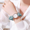 Student Hair Ring Small Fresh Ribbon Digital Watch 4